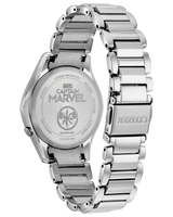 Eco-Drive Captain Marvel Crystal Accent Watch with Blue Dial