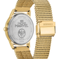 Eco-Drive Captain Marvel Gold-Tone Mesh Watch with Blue Dial