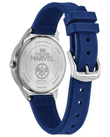 Eco-Drive Captain Marvel Strap Watch with Silver-Tone Dial