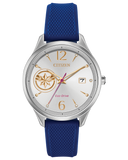 Eco-Drive Captain Marvel Strap Watch with Silver-Tone Dial