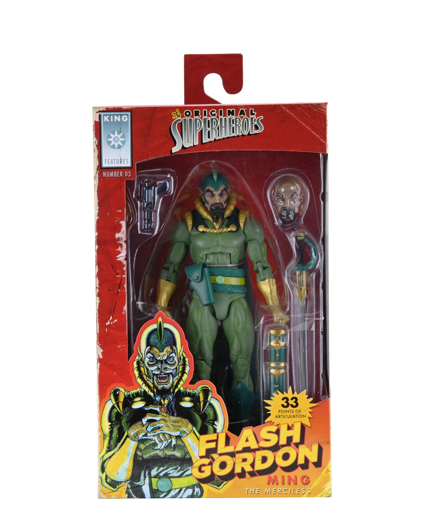 King Features The Original Superheroes Ming the Merciless 7″ Scale Action Figure  Series 1