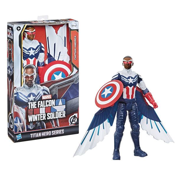 Marvel Titan Hero Captain America Falcon 12 inch figure