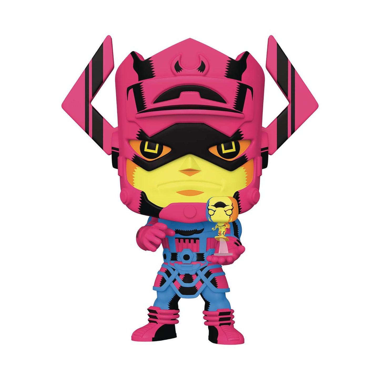 Pop Jumbo Marvel Galactus with Surfer PX Black Light 10 inch Figure