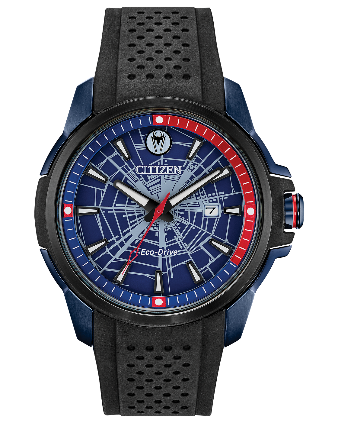 Marvel Spider Man Eco-Drive Blue Dial Men’s Watch