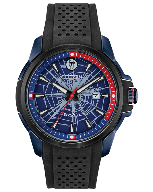 Marvel Spider Man Eco-Drive Blue Dial Men’s Watch