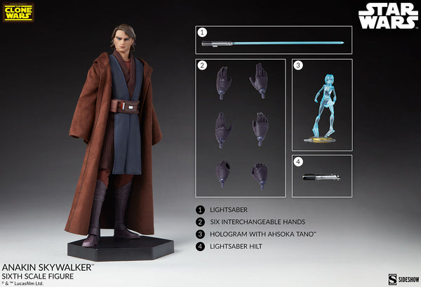 Star Wars Clone Wars Anakin Skywalker Sixth Scale Figure