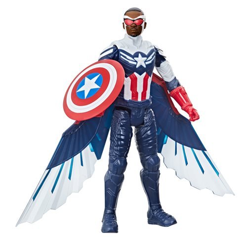 Marvel Titan Hero Captain America Falcon 12 inch figure