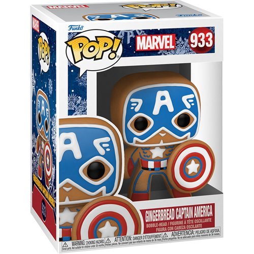 POP Marvel Holiday Gingerbread Captain America 933