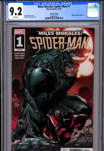 Miles Morales: Spider-Man #1 2019 CGC 9.2 4th Printing
