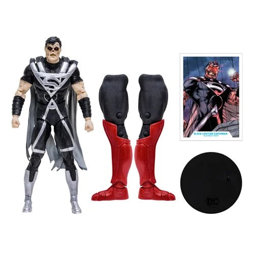 DC Build-A Wave 8 Blackest Night Black Lantern Superman 7-Inch Scale Action Figure