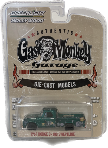 Greenlight Collectibles Hollywood Gas Monkey Garage 1964 Dodge D-100 Sweptline