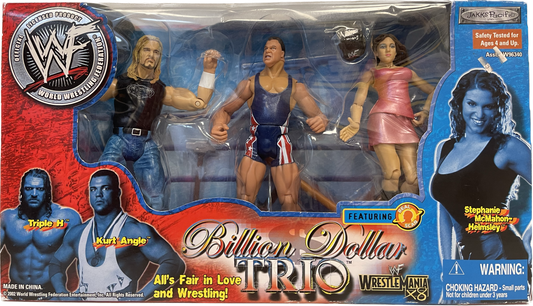 WWF Wrestle Mania X8 Billion Dollar Trio Three Figure Boxed Set