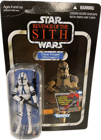 Star Wars Vintage Collection Revenge Of Sith Clone Trooper (501st Legion) VC60 Unpunched