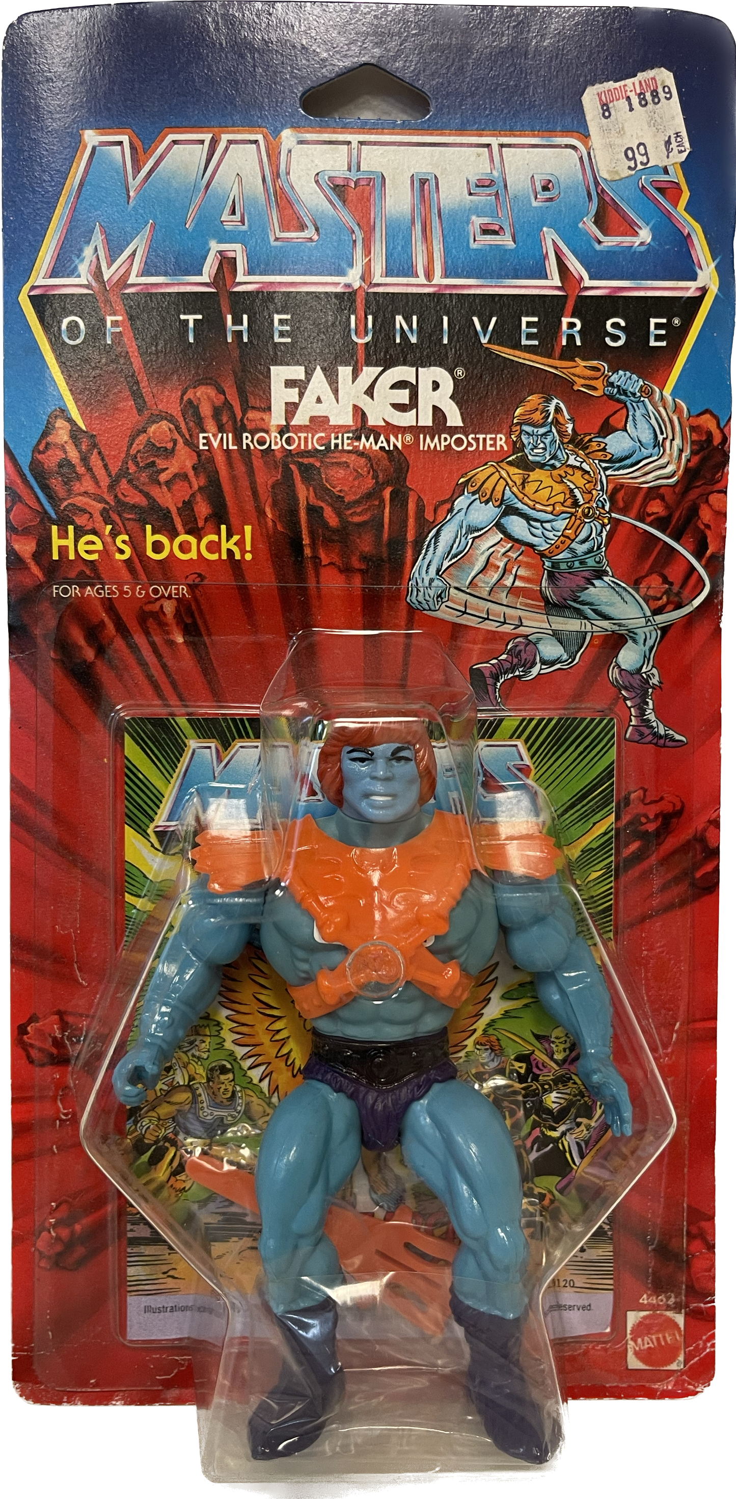 Masters Of The Universe Faker Figure New On Card 1986