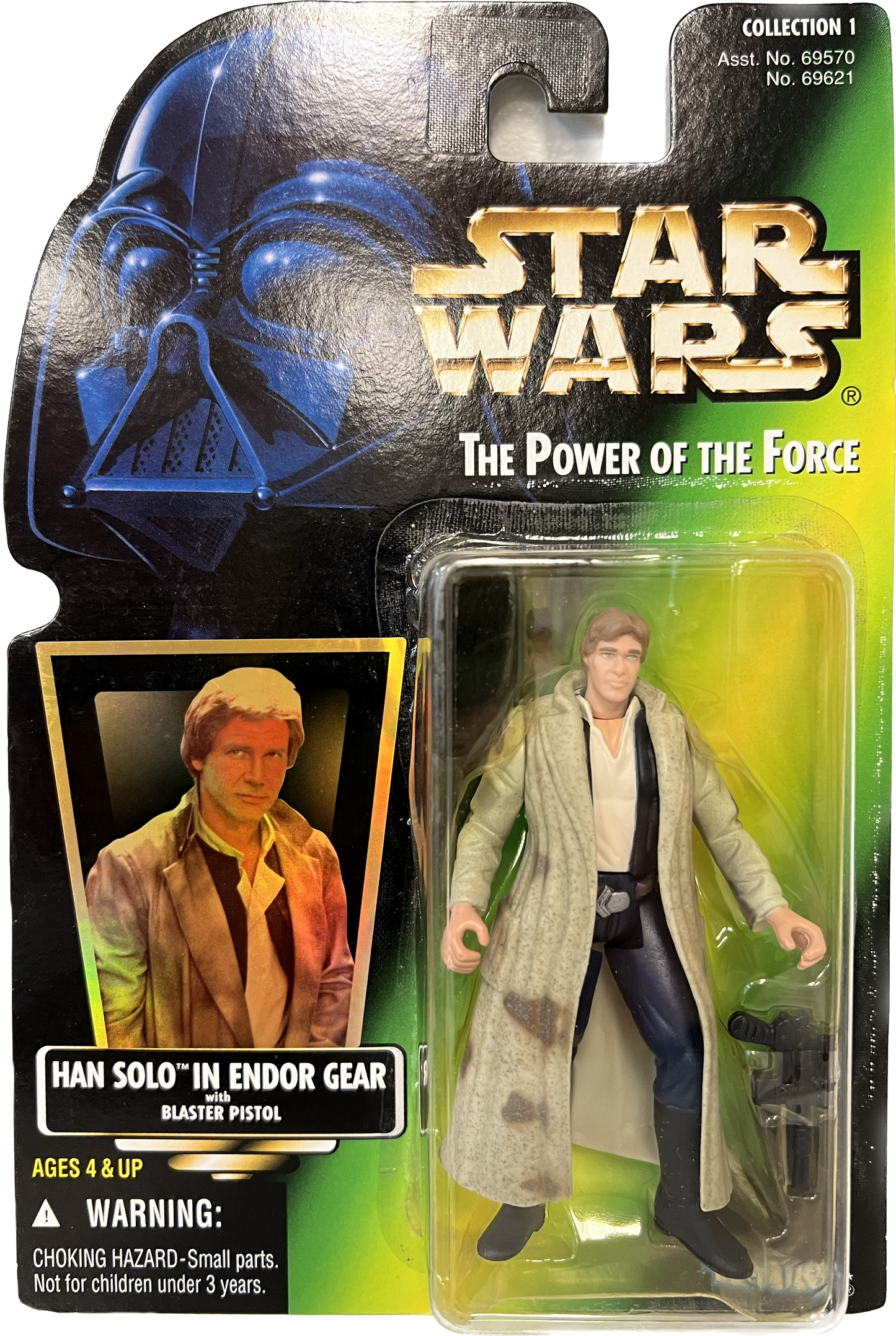 Star Wars Power of the Force Han Solo in Endor Gear