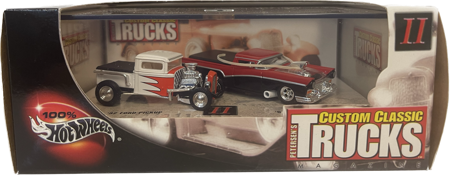 Hot Wheels Petersen's Custom Classic Trucks '32 Ford Pickup & '57 Ranchero Set