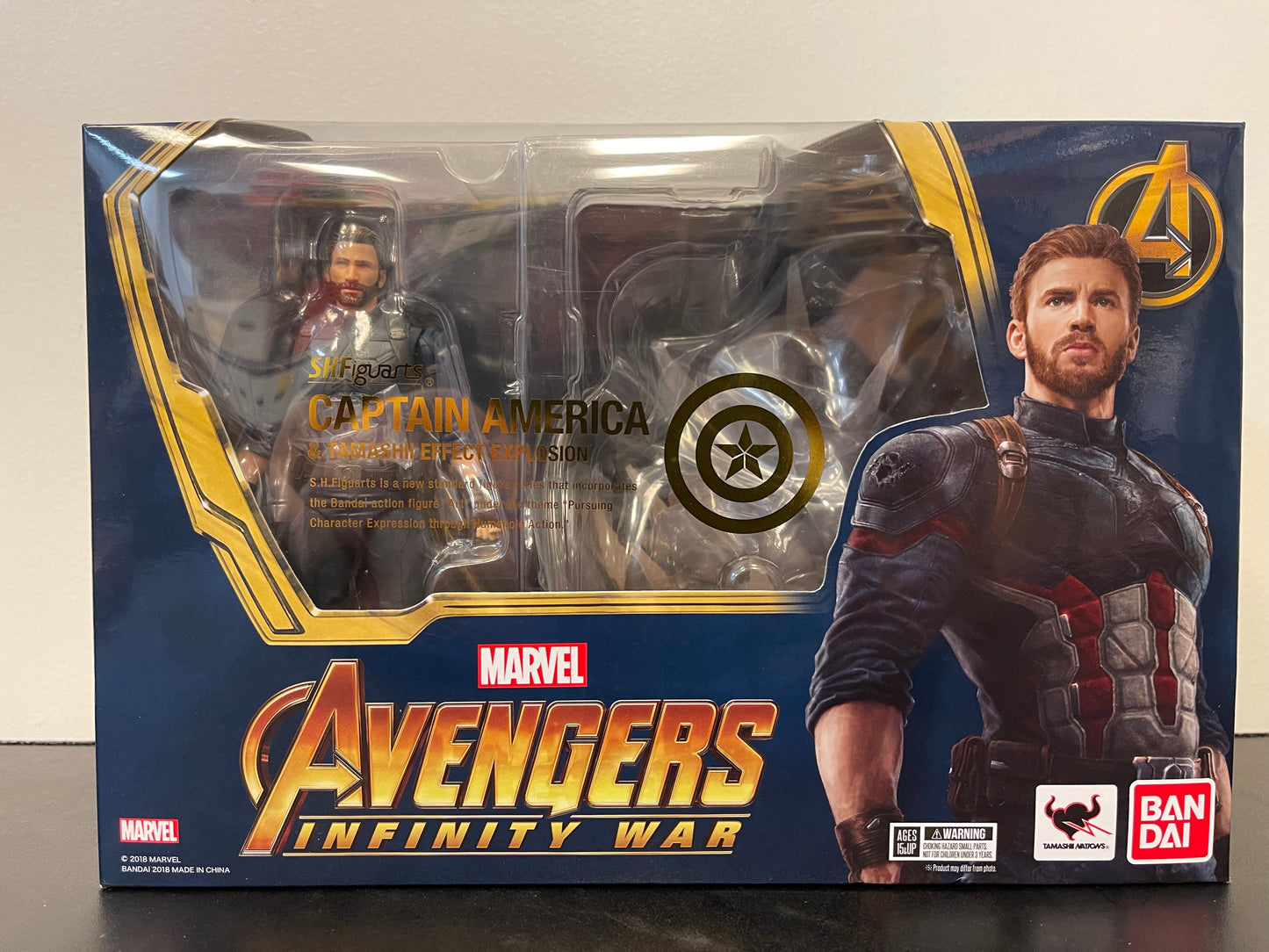 S.H.Figuarts Avengers Infinity War Captain America & Tamashii Effect Explosion