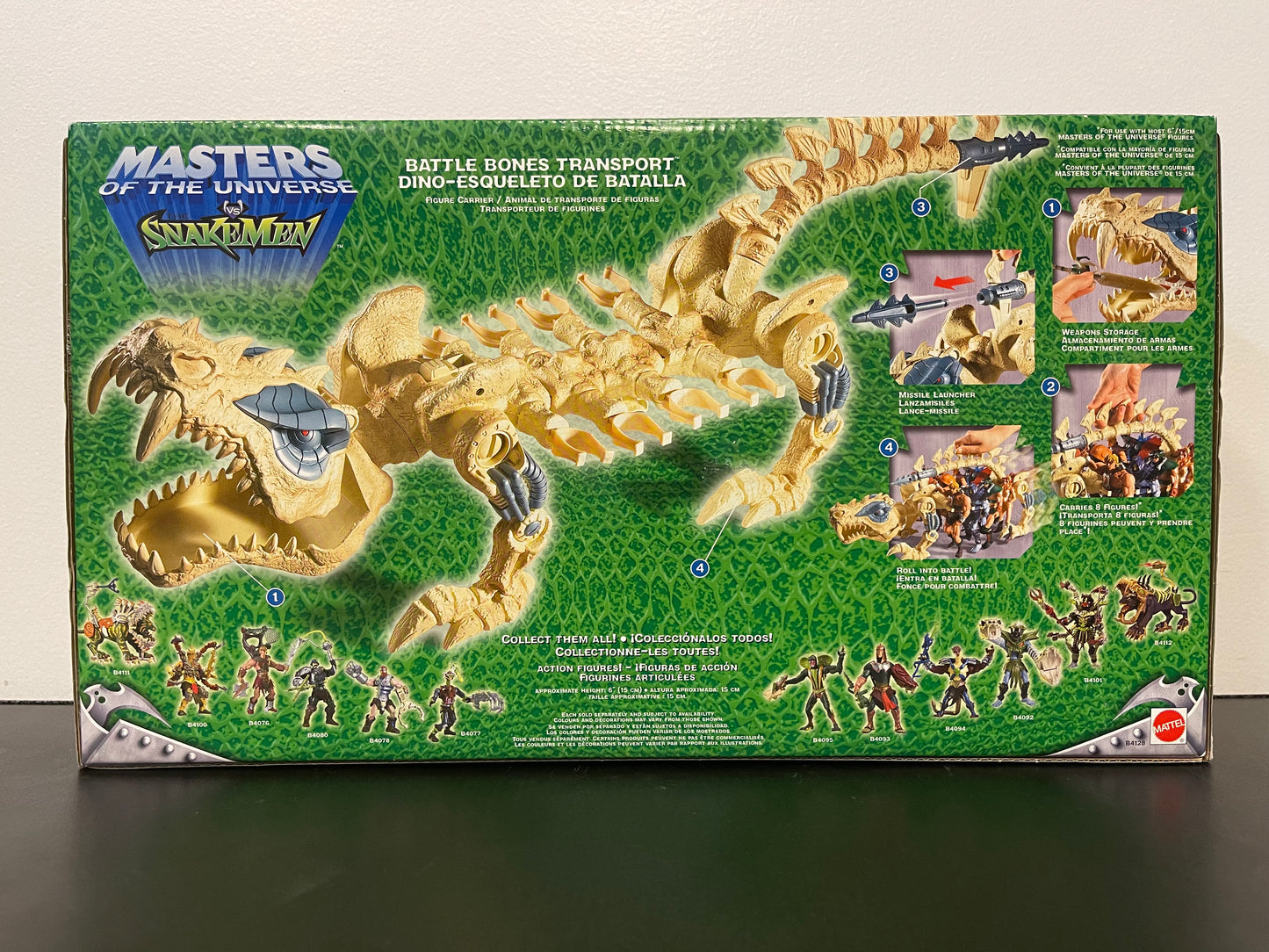 Masters Of The Universe Vs The Snake Men Battle Bones Transport 2003