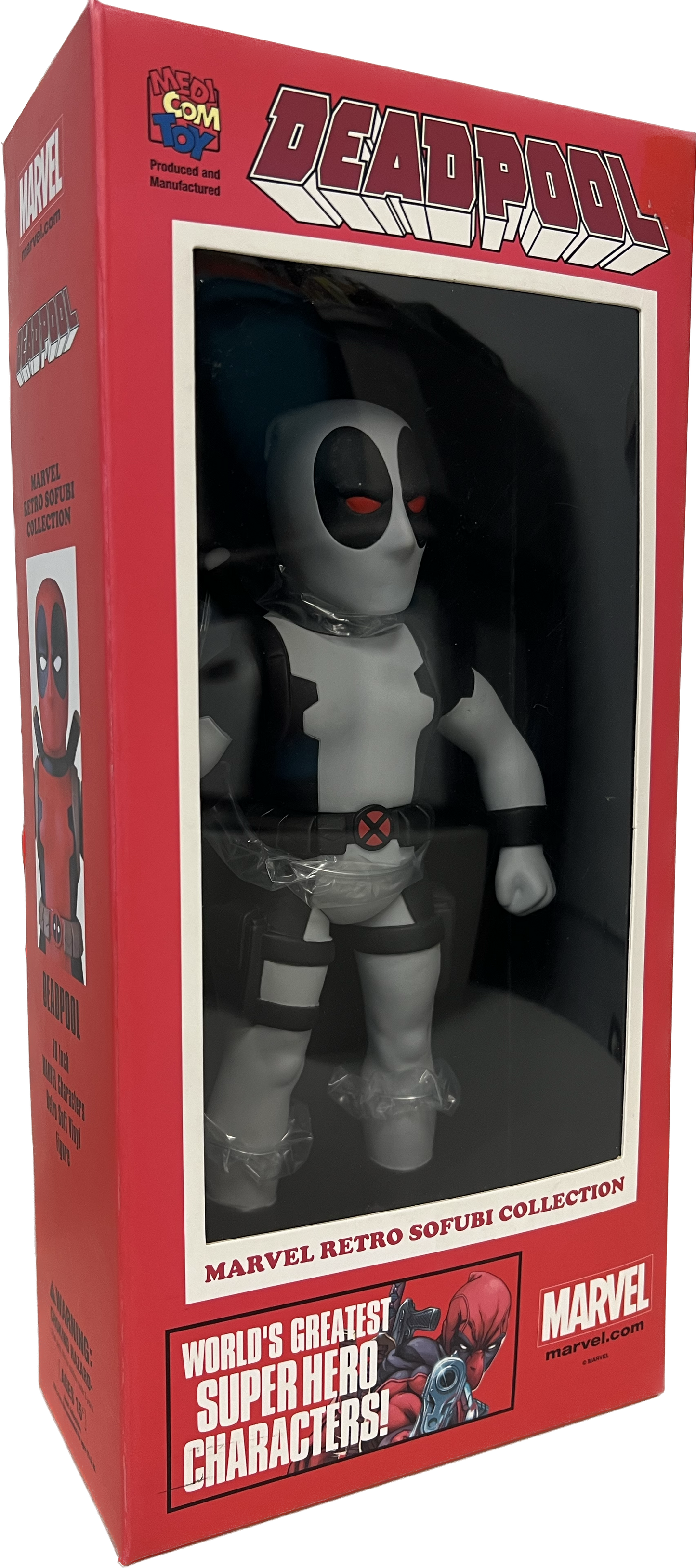 Marvel Retro Hero Sofubi Deadpool PX Exclusive Grey Version