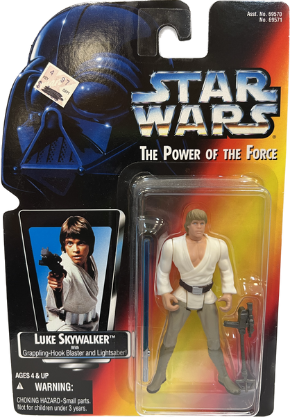 Star Wars Power of the Force Luke Skywalker with Grappling Hook & Lightsaber