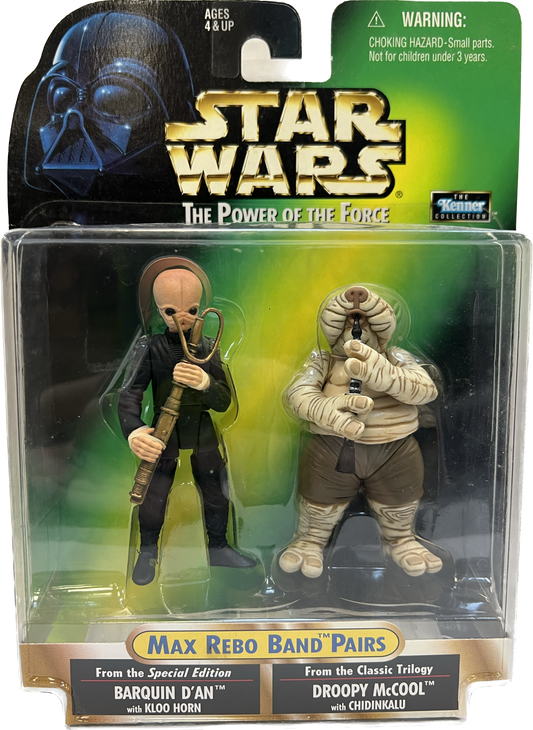 Star Wars Power of the Force Max Rebo Band Pairs Barquin D'An & Droopy McCool