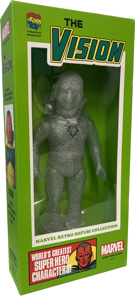 SDCC 2015 Marvel Retro Hero Sofubi Vision PX Exclusive Clear
