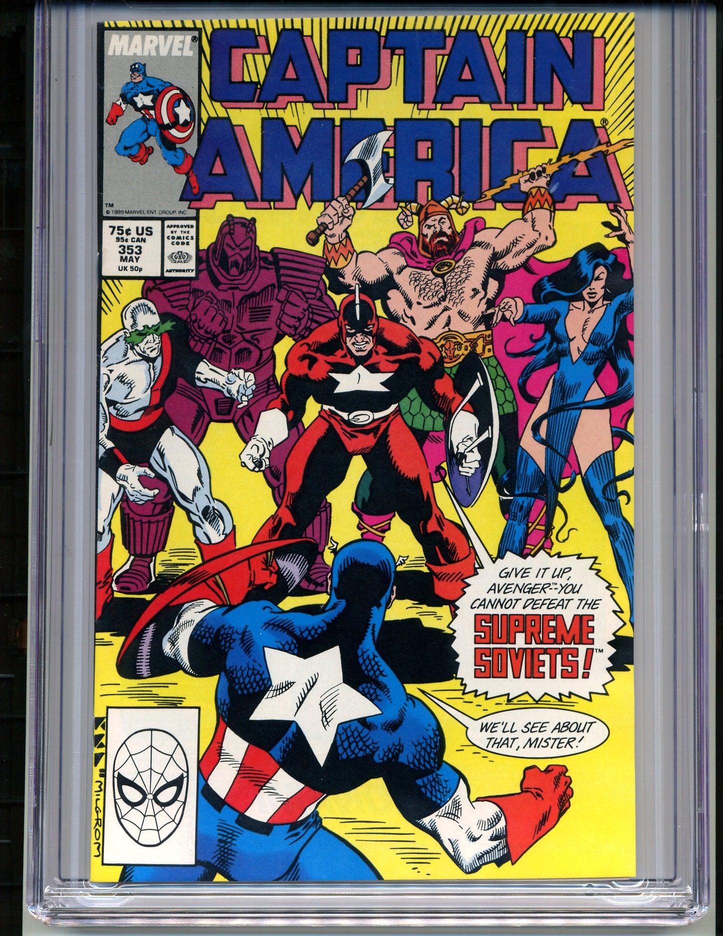Captain America #353 CGC Graded 9.6 Marvel Comics