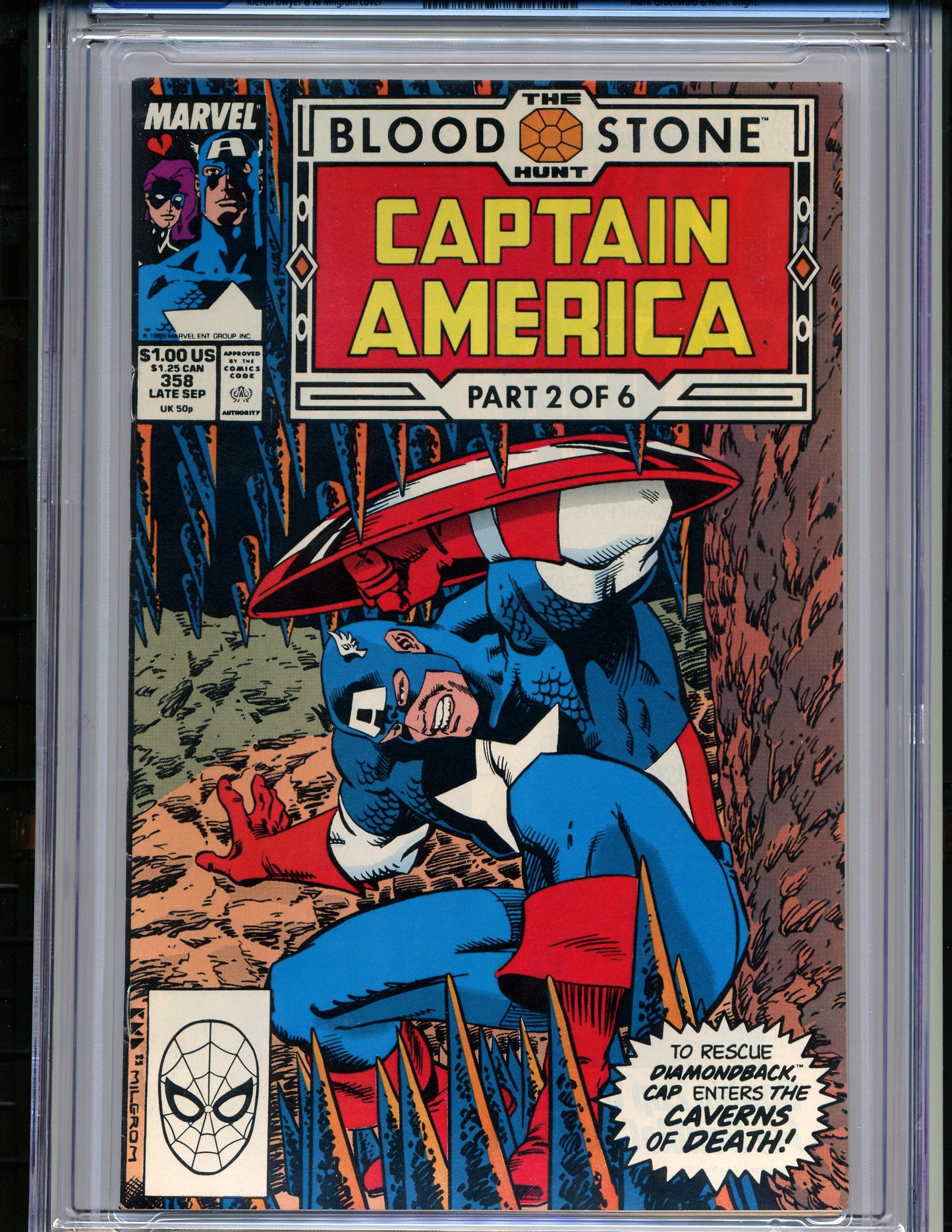 Captain America #358 CGC Graded 8.5 Marvel Comics