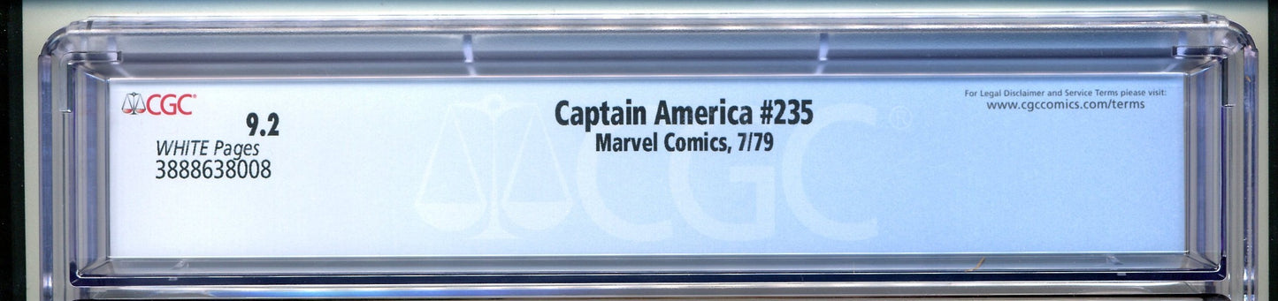 Captain America #235 CGC Graded 9.2
