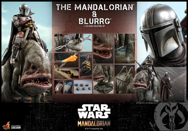 Star Wars: The Mandalorian Mandalorian & Blurrg Sixth Scale Collectible Set TMS046