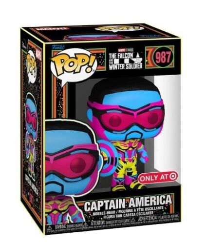 POP! The Falcon and the Winter Soldier Captain America 987 Black Light
