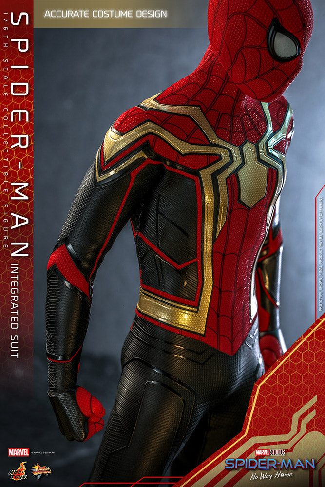 【未開封】SPIDER-MAN INTEGRATED SUIT 1/6スケール MARVEL - Spiderman No Way Home - Deluxe Spider-man Integrated Suit
