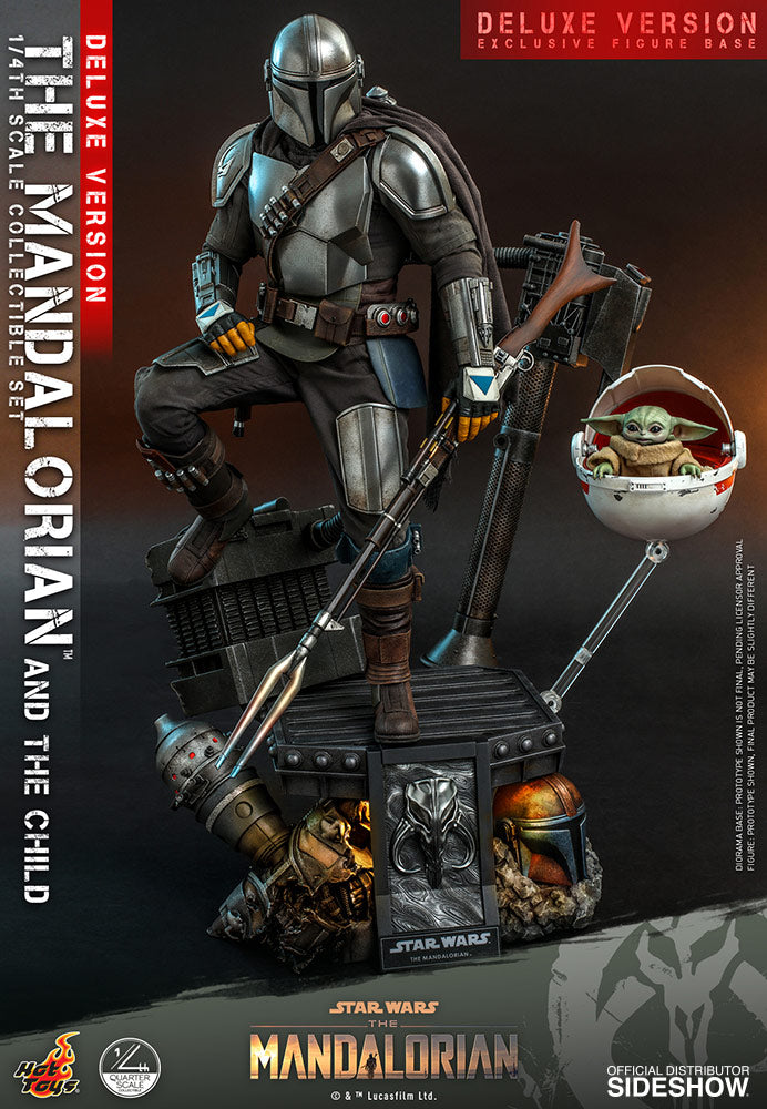 Star Wars The Mandalorian and The Child Quarter Scale Collectible Set (Deluxe Version) QS017