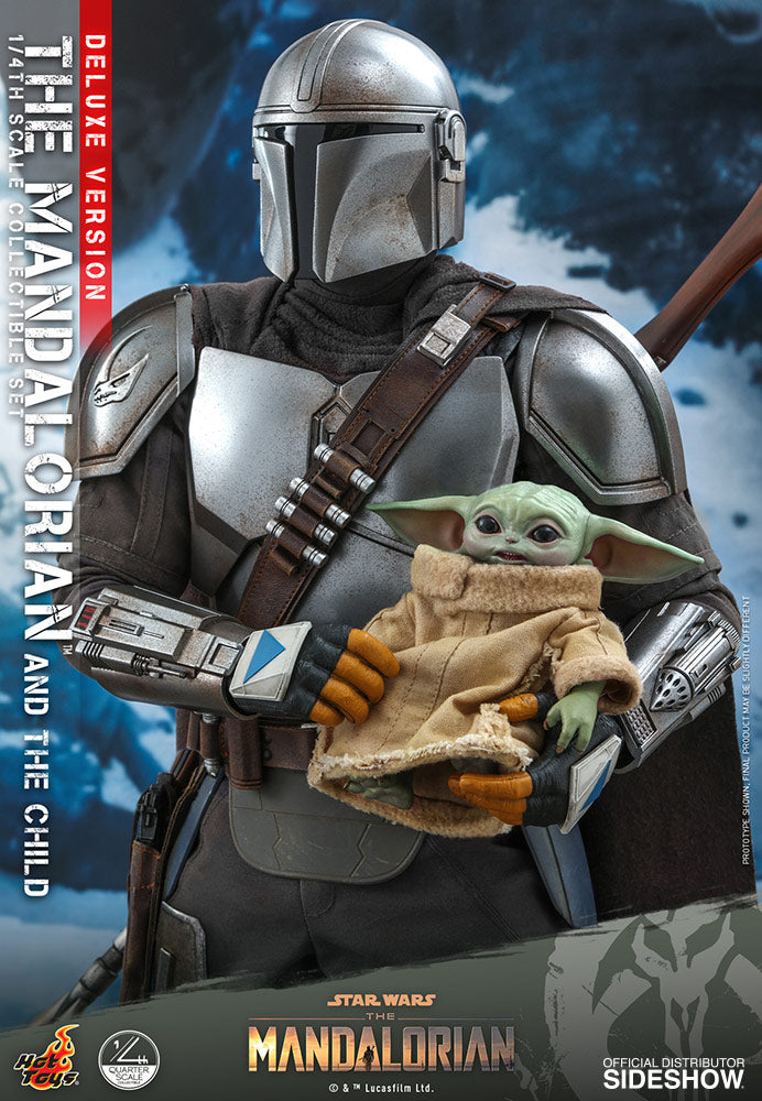 Star Wars The Mandalorian and The Child Quarter Scale Collectible Set (Deluxe Version) QS017