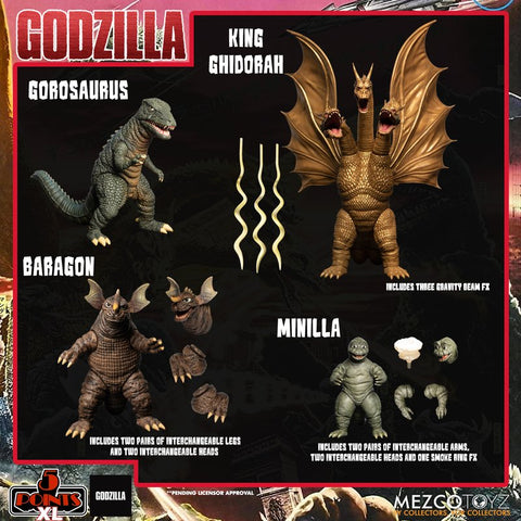 5 Points XL Godzilla Destroy All Monsters (1968) Round 2 Set